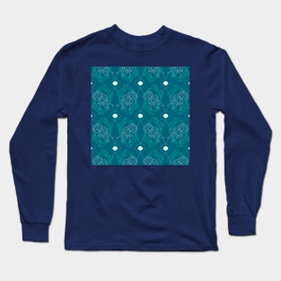 Teal Jellyfish Long Sleeve T-Shirt